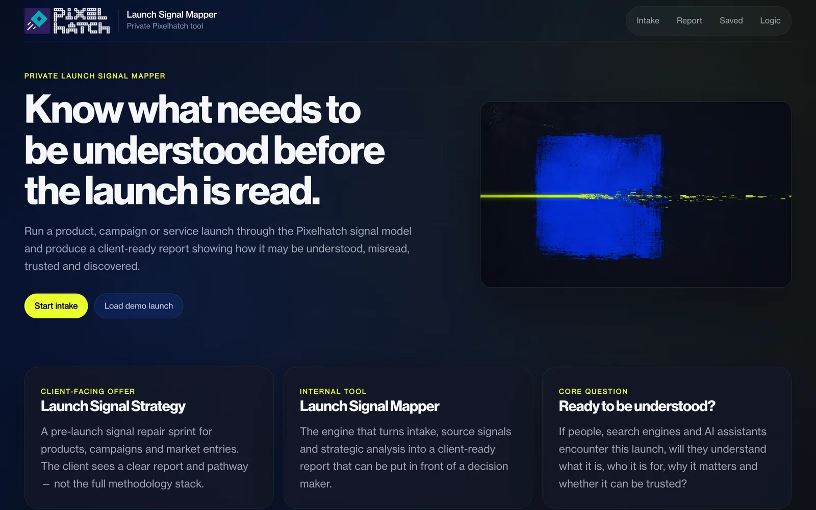 Launch Signal Mapper overview.